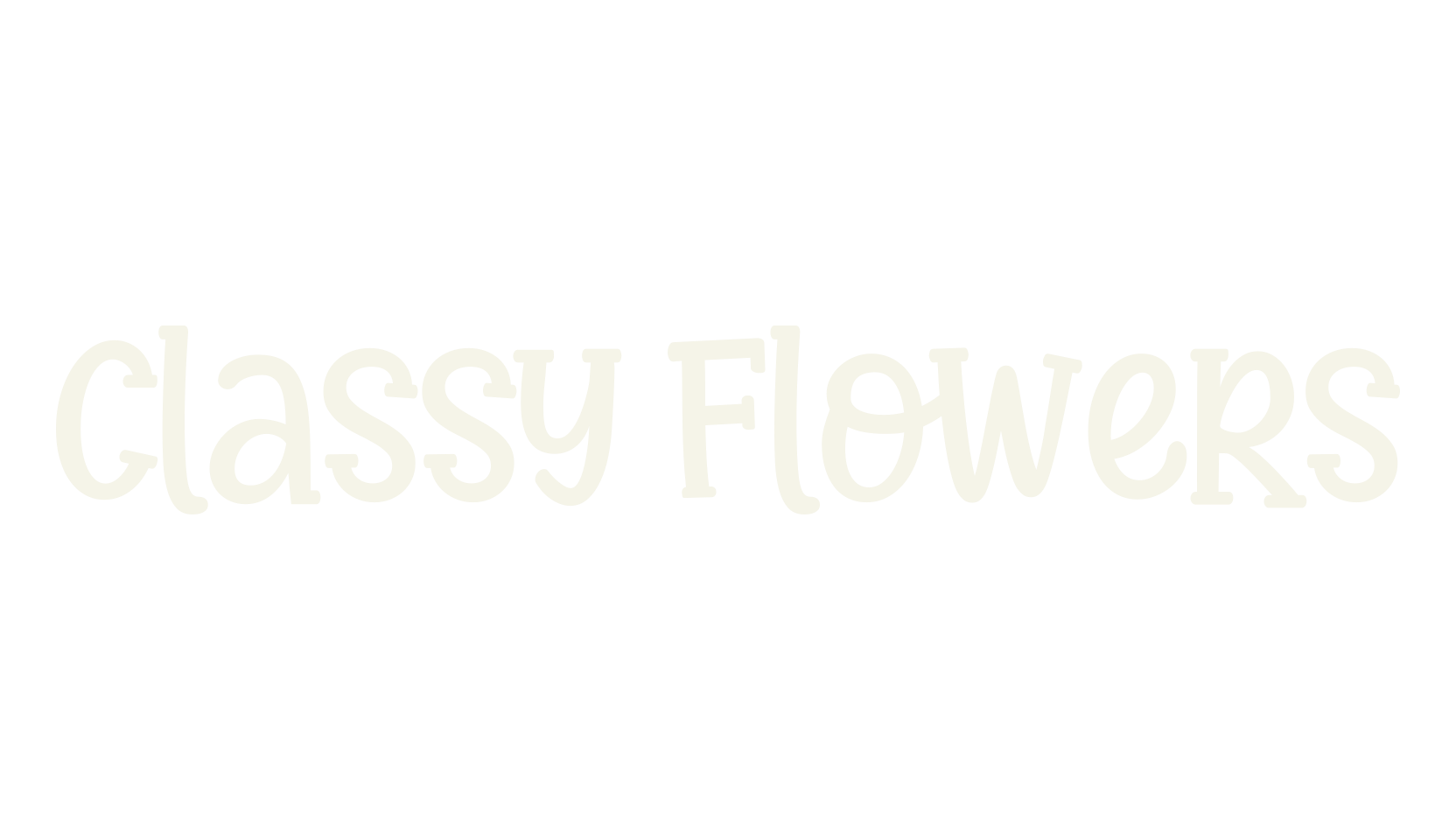 Classy Flowers, display market font preview