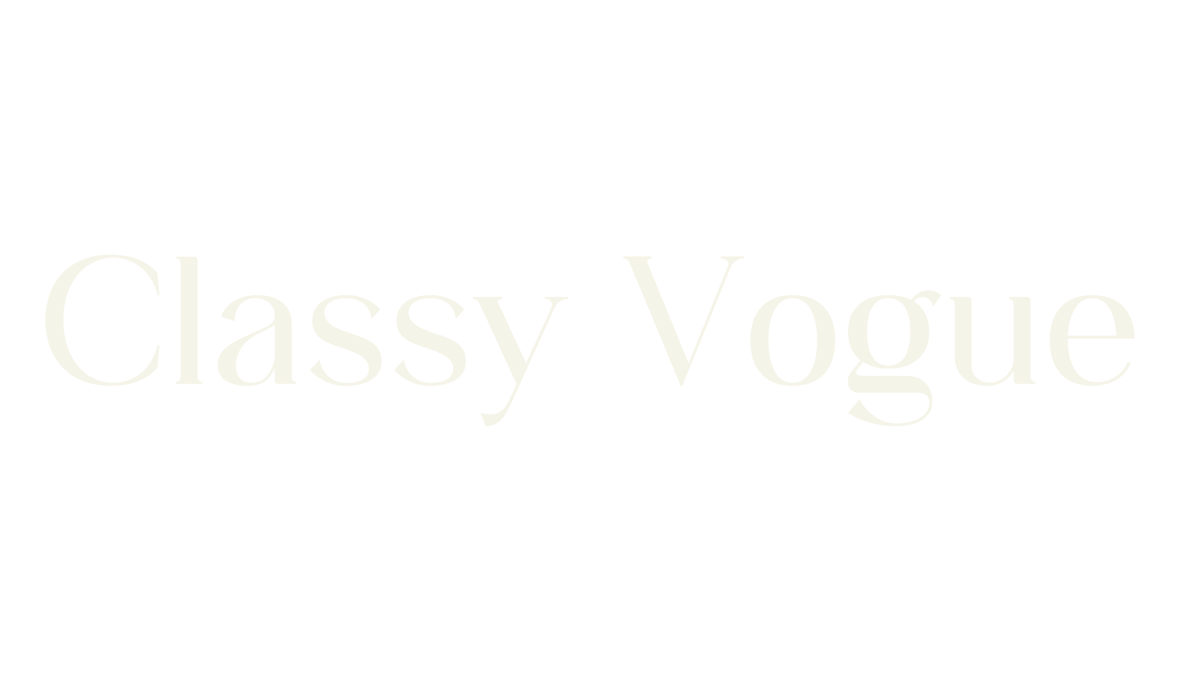 Classy Vogue, serif font preview