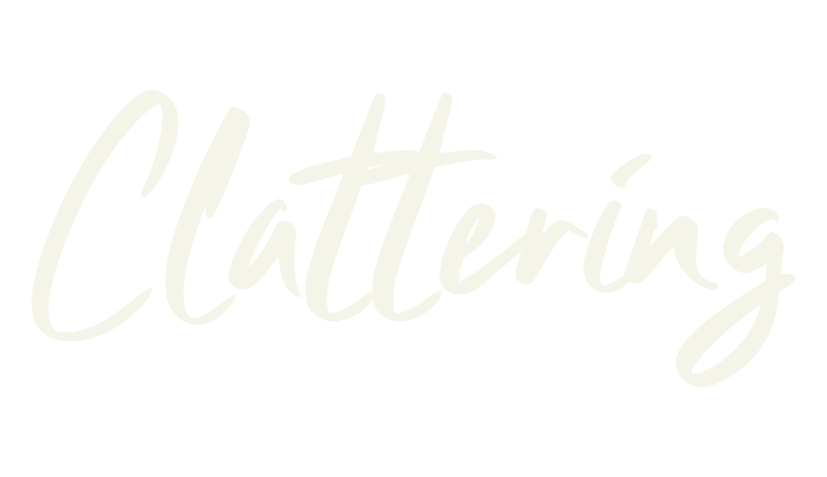 Clattering, handwritten font preview