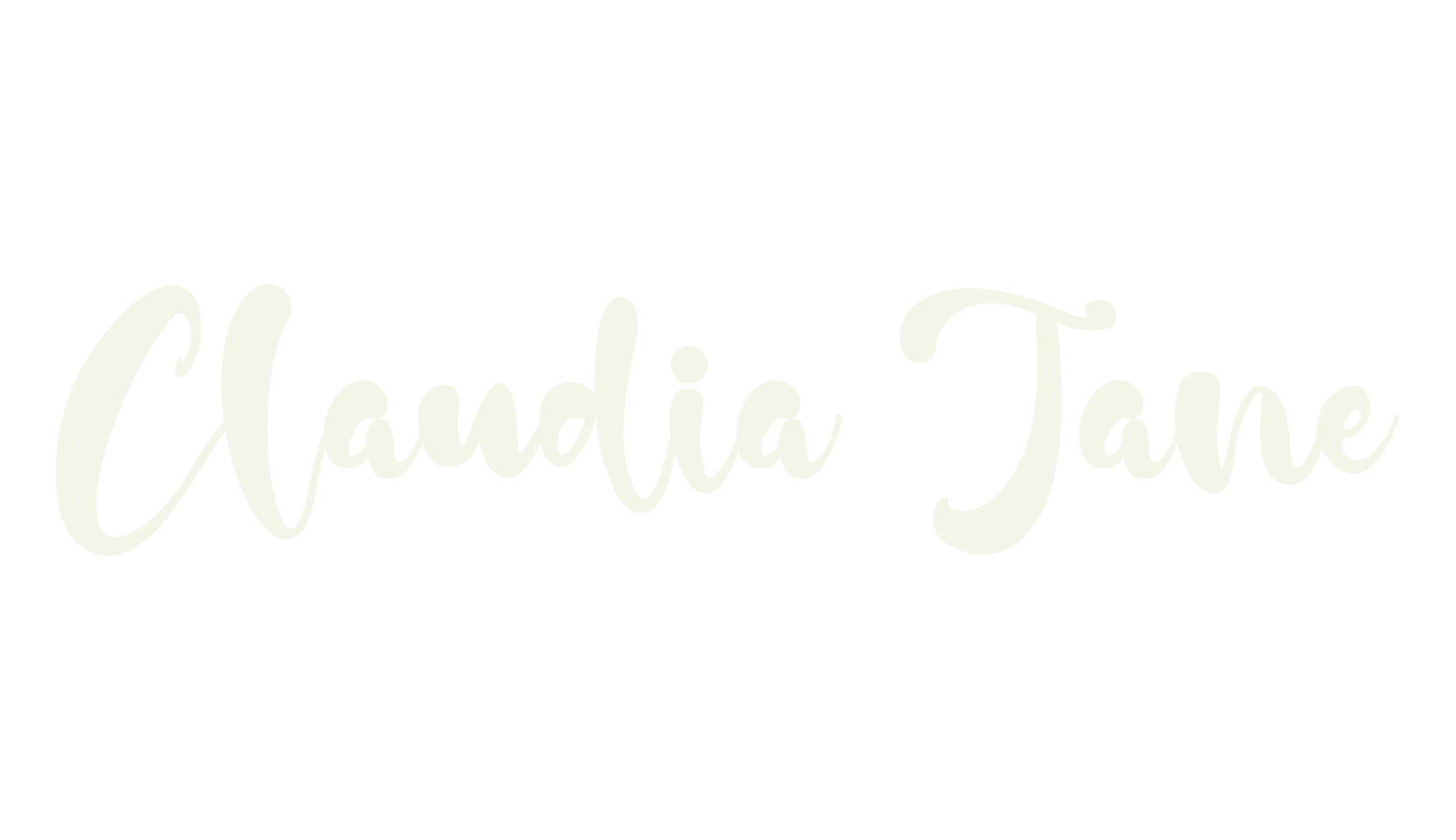 Claudia Jane, lettering font preview