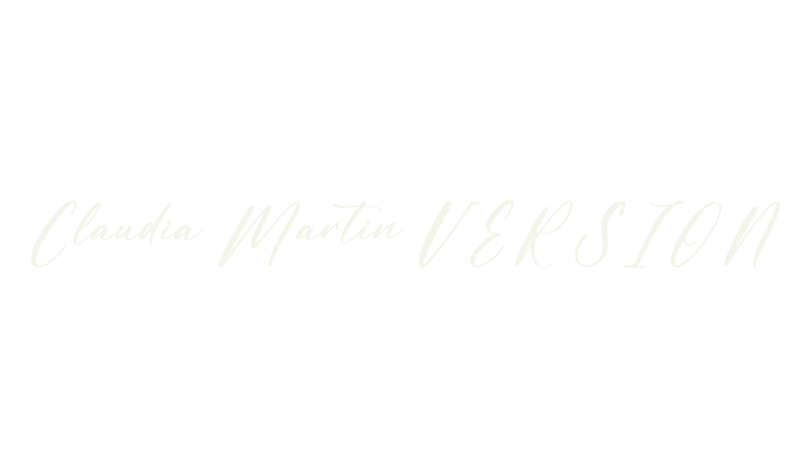 Claudia Martin VERSION, script font preview