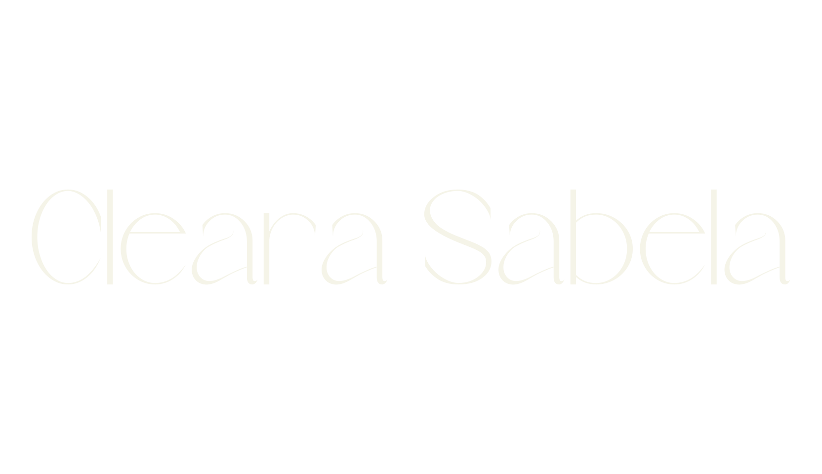 Cleara Sabela, minimalist font preview
