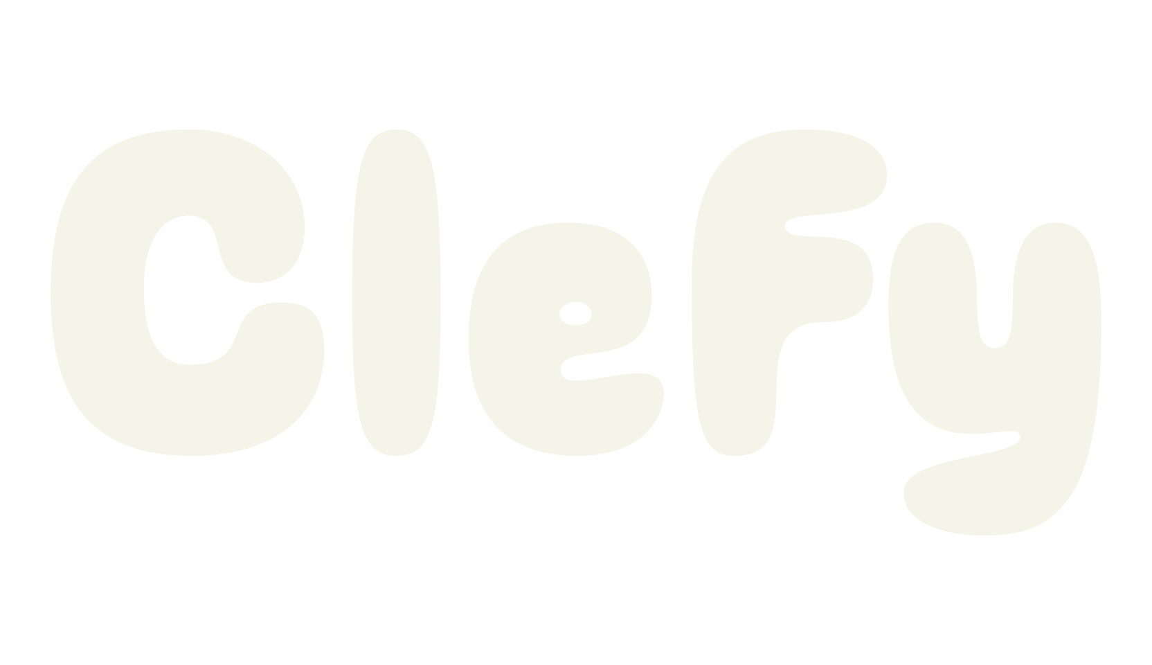 Clefy, funky font preview