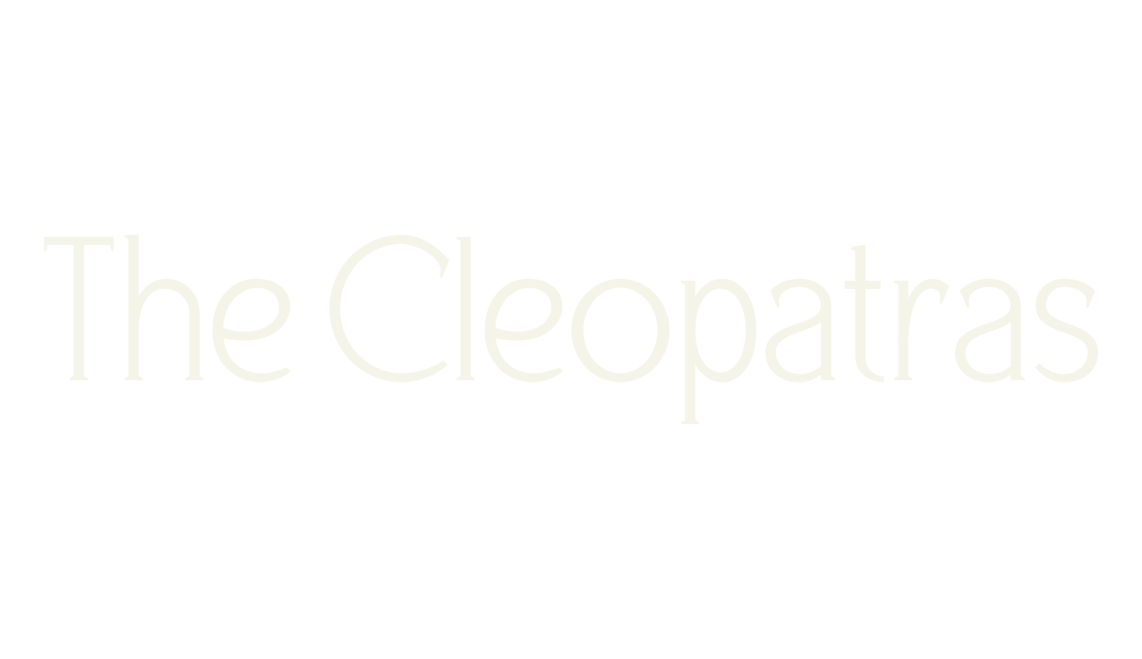 The Cleopatras, thin font preview