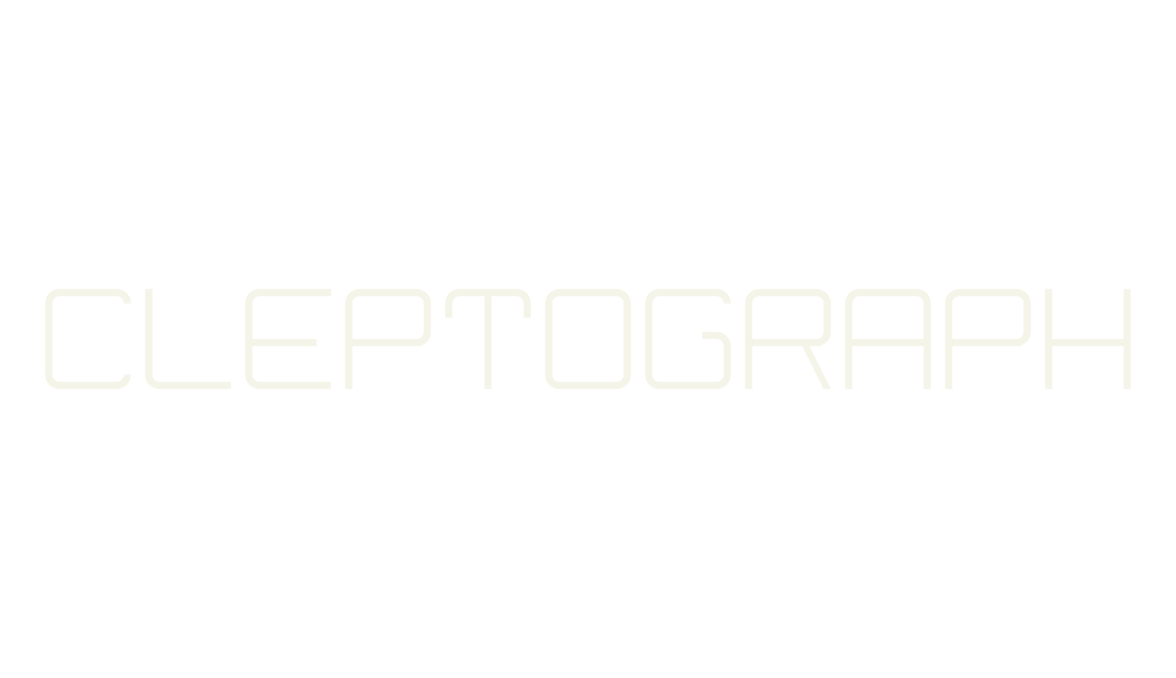 Cleptograph, 3d font preview
