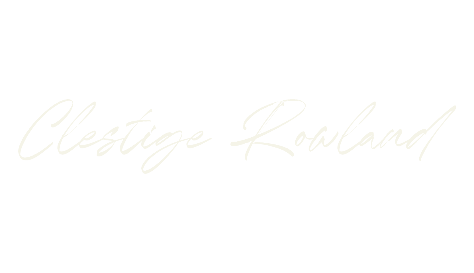 Clestige Rowland, script font preview