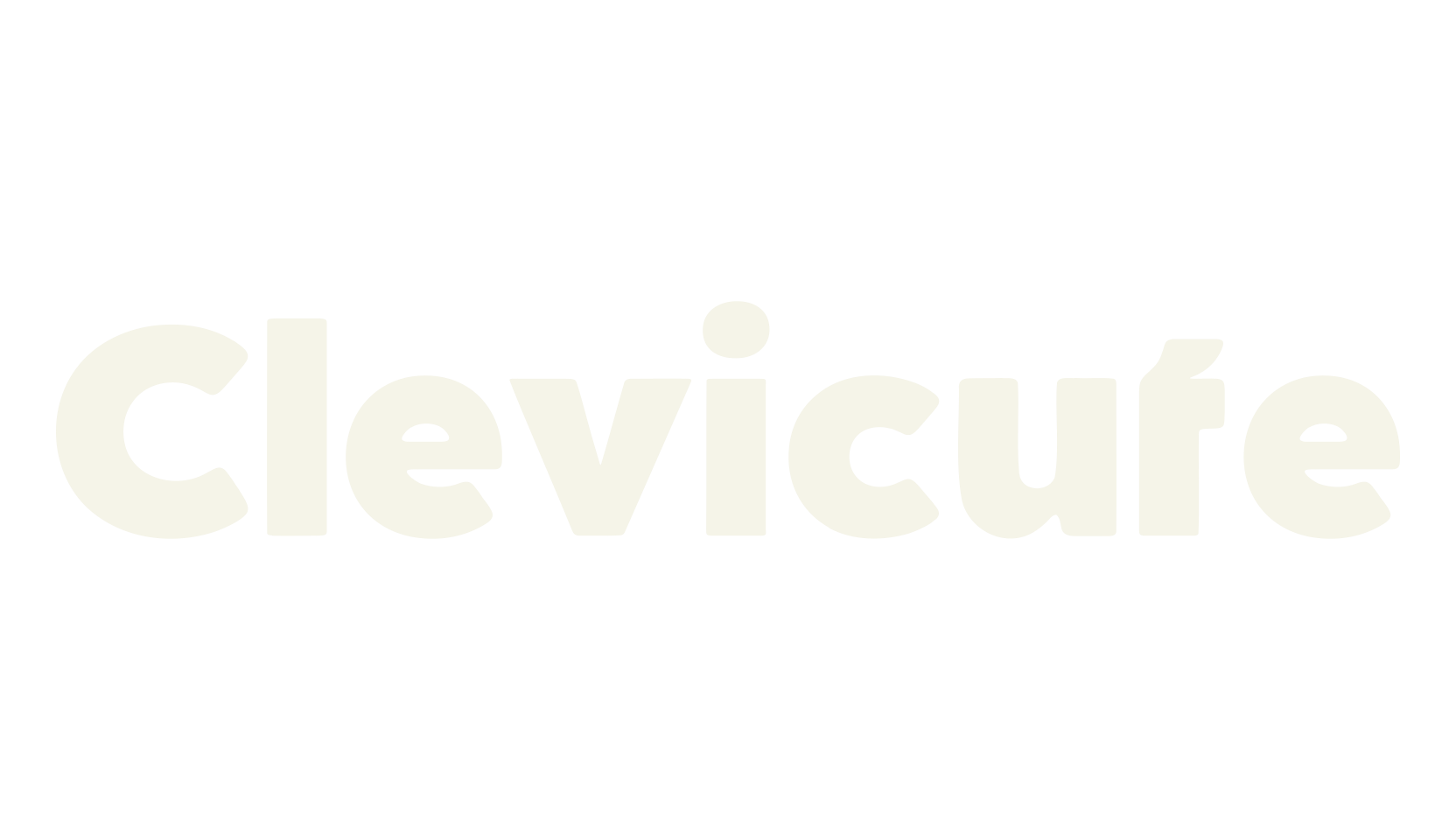 Clevicute, rounded font preview
