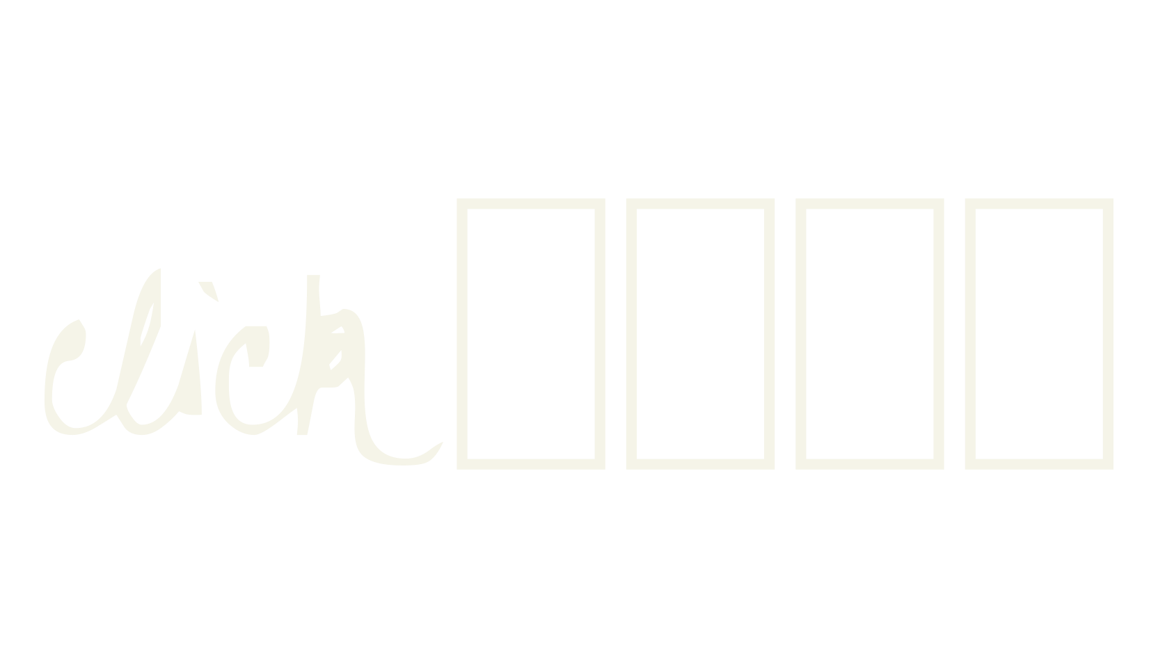 Click, dingbats font preview