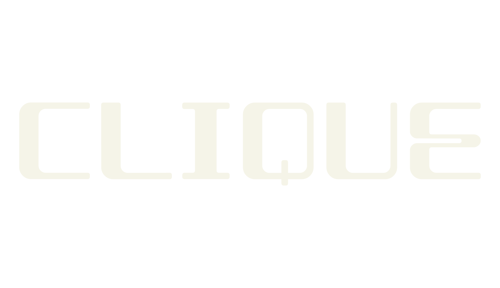 CLIQUE, sci-fi font preview