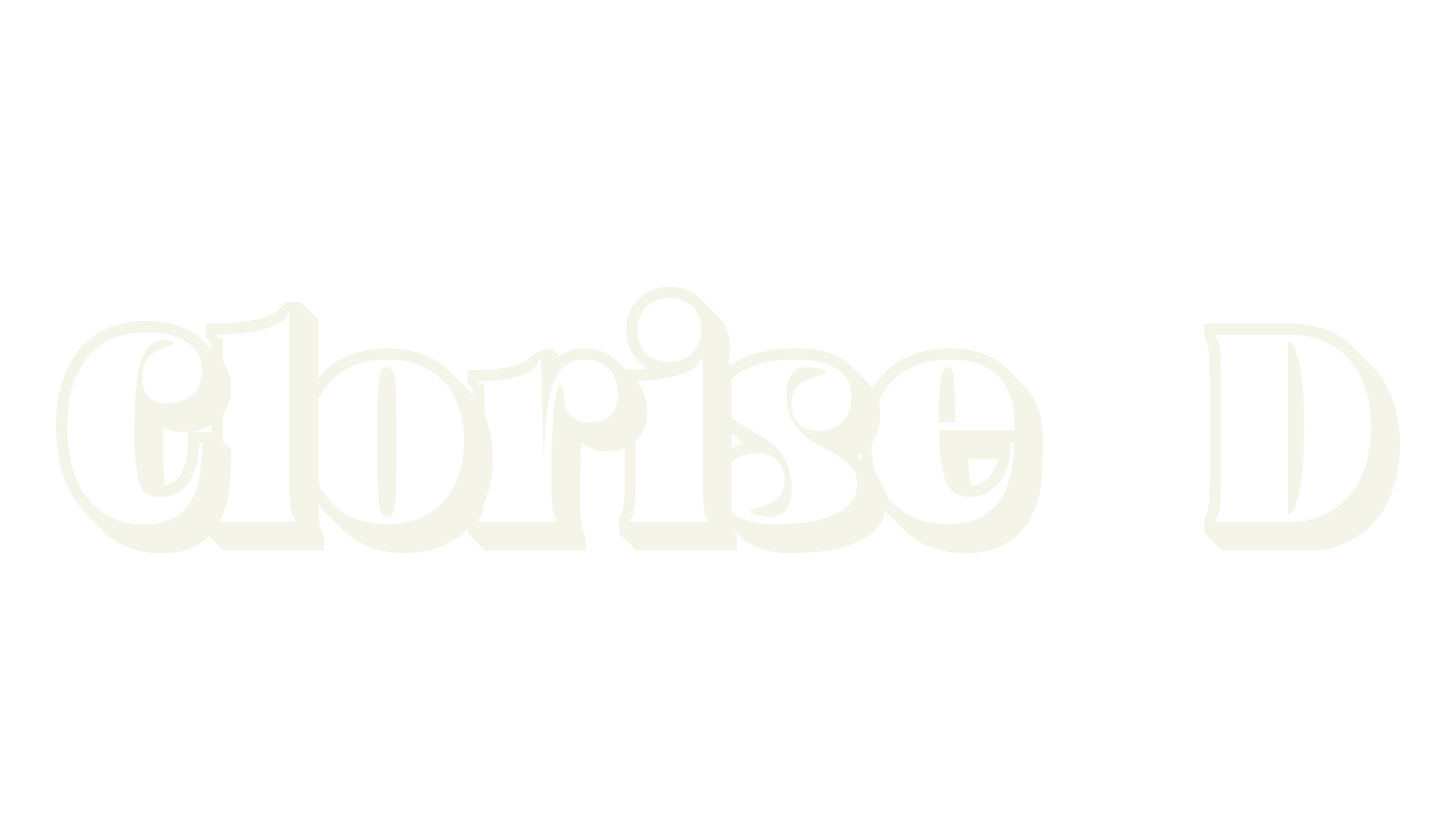 Clorise 3D, 3d font preview