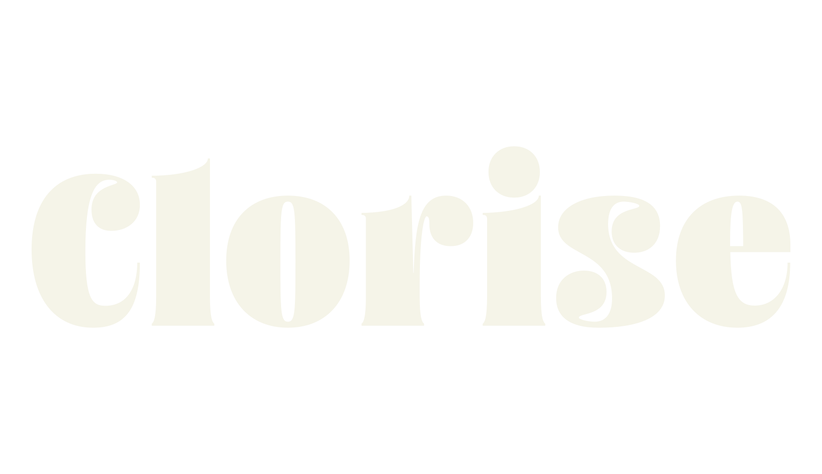 Clorise, title font preview