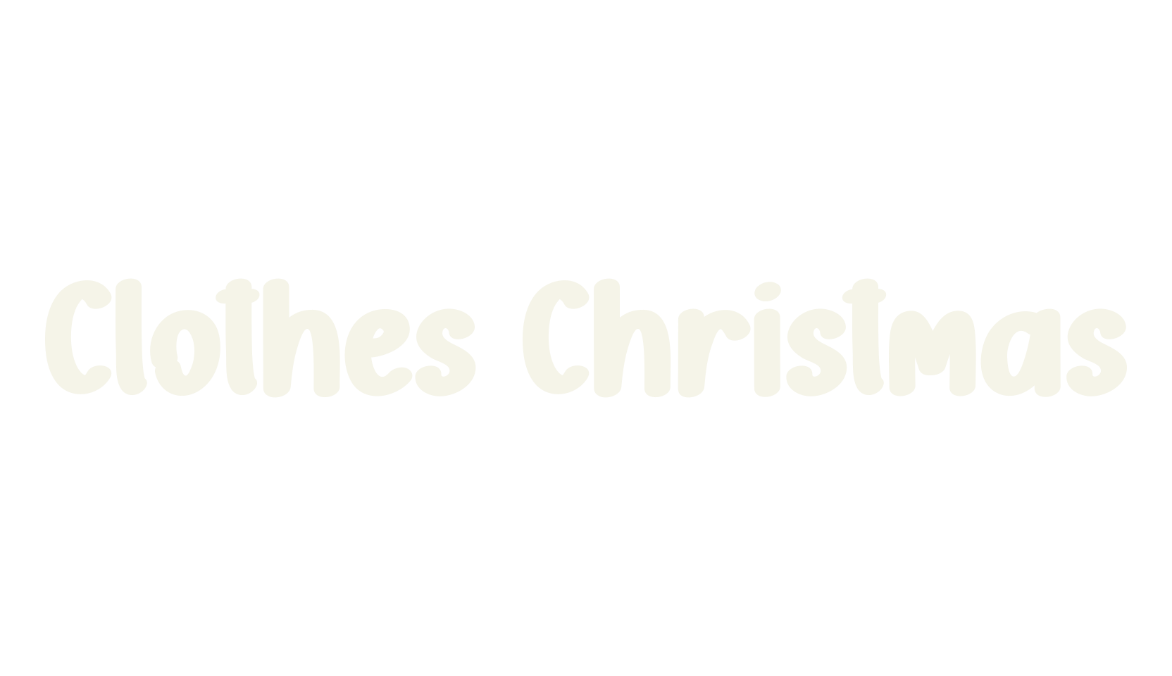 Clothes Christmas, christmas font preview