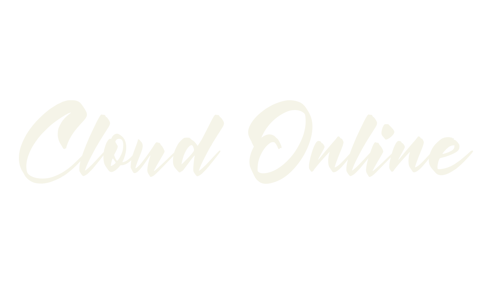 Cloud Online, calligraphy font preview
