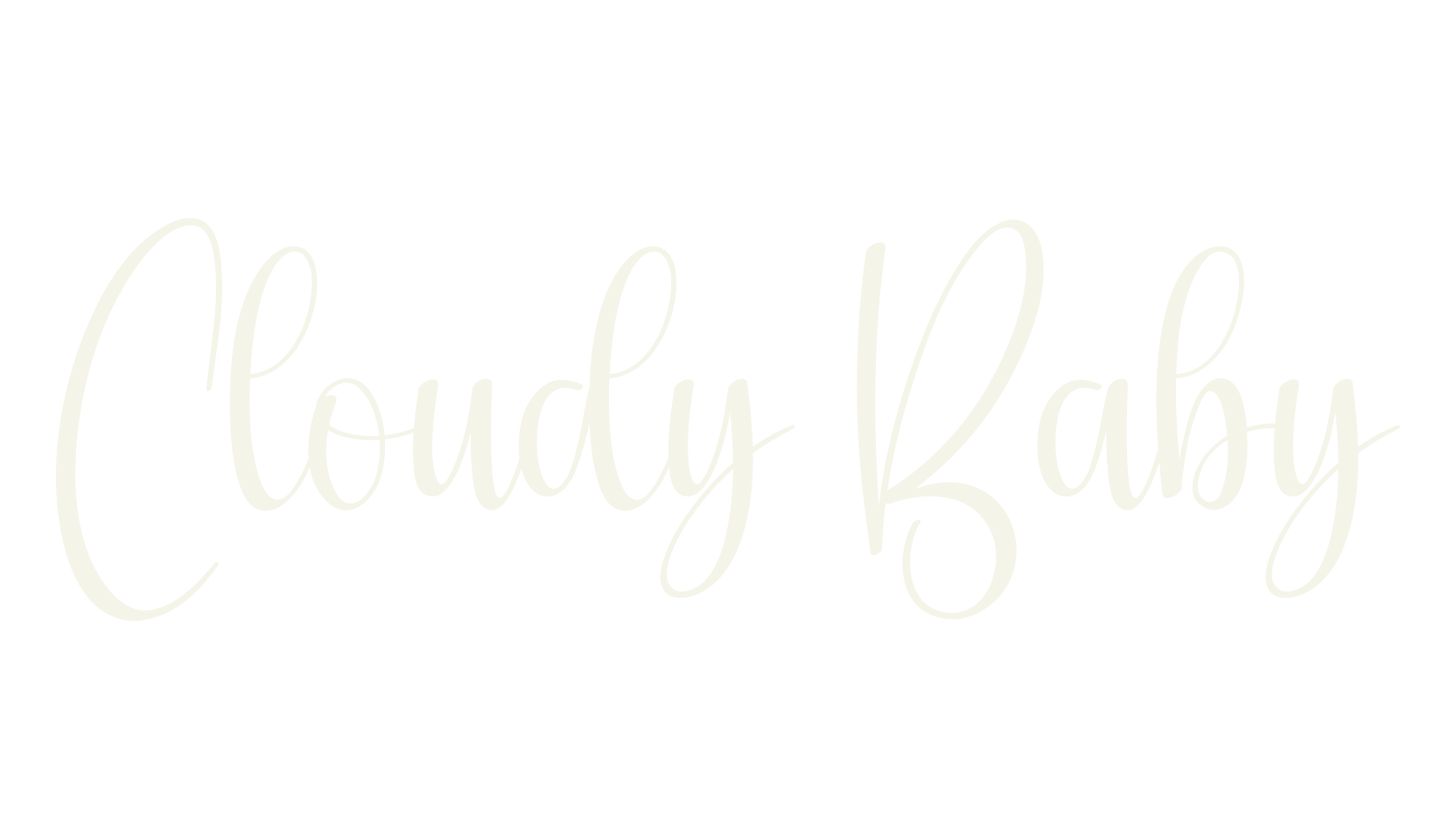 Cloudy Baby, fashion script font preview