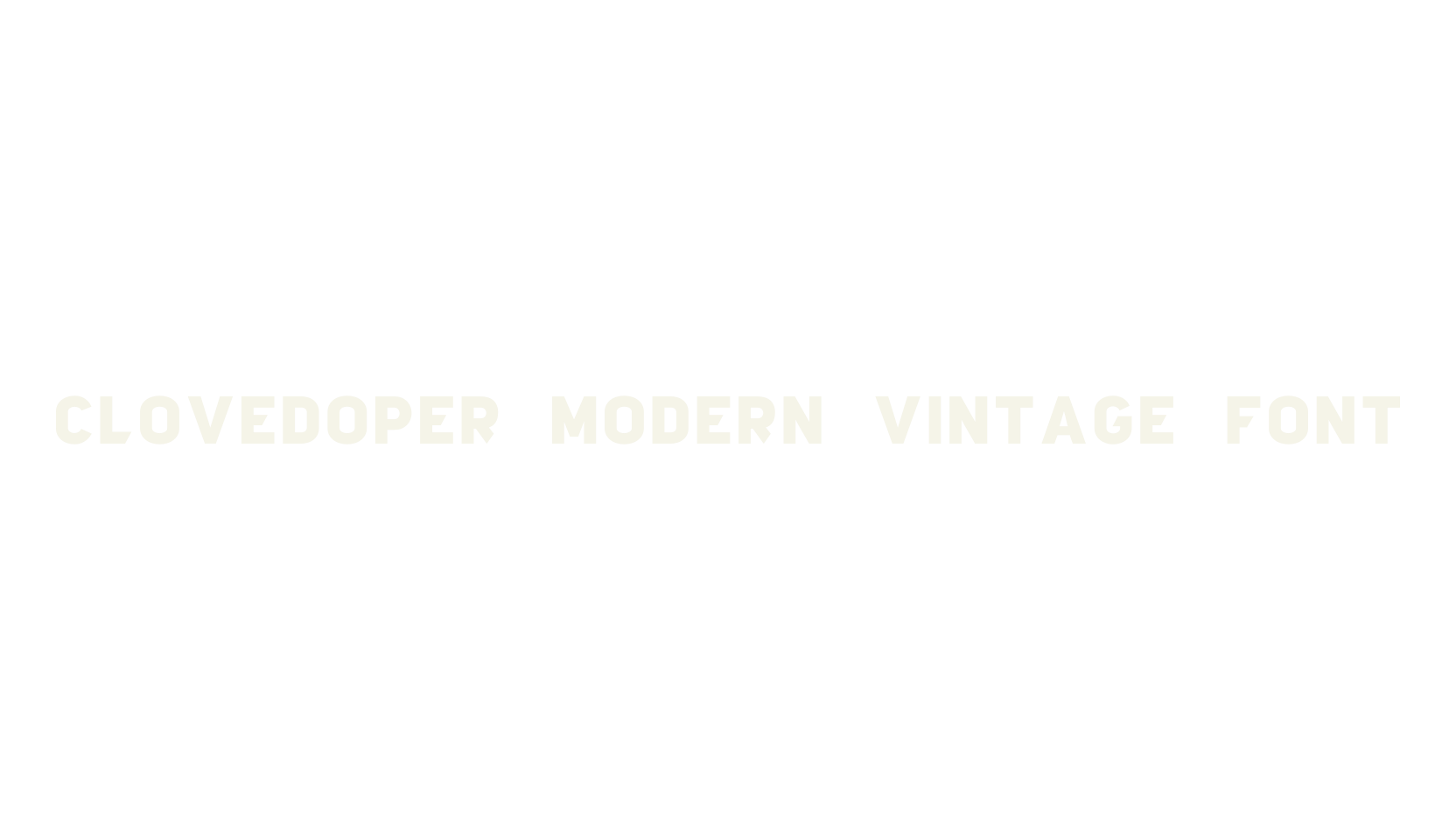 Clovedoper Modern Vintage Font, modern font preview