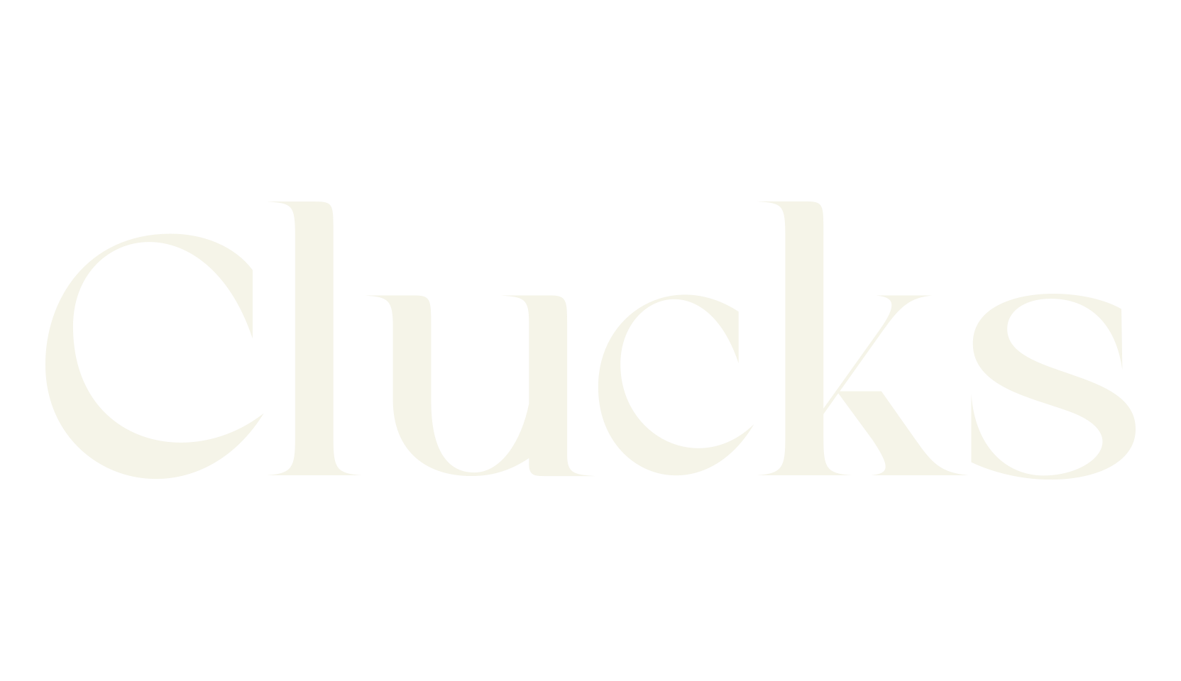 Clucks, serif font preview