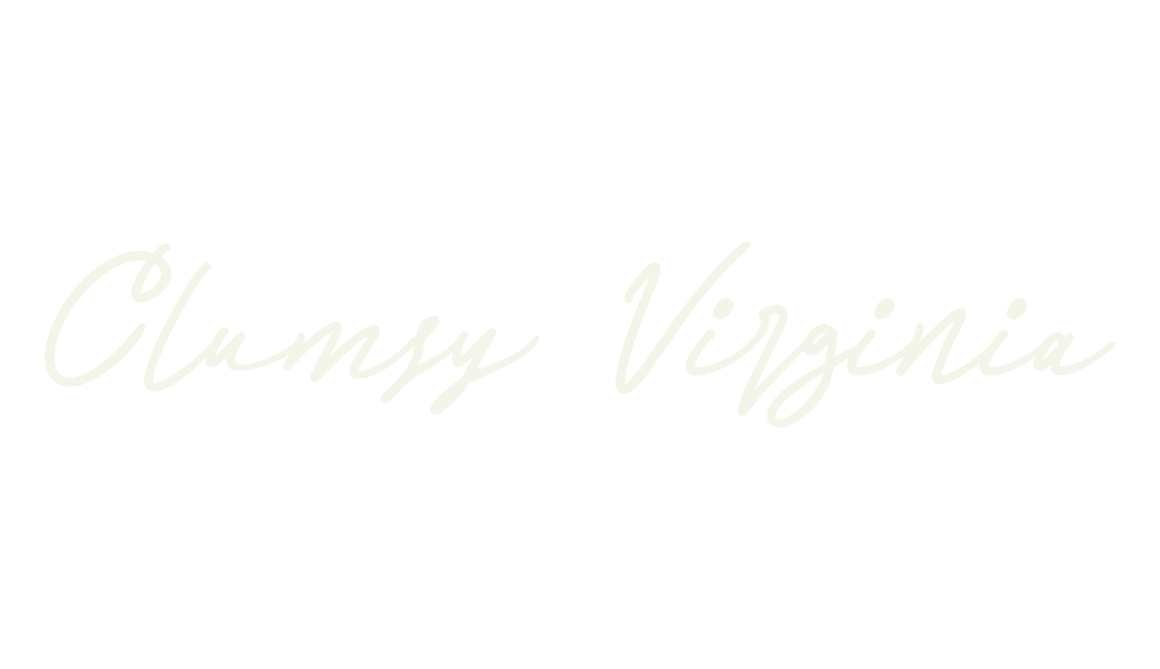 Clumsy Virginia, handwritten font preview