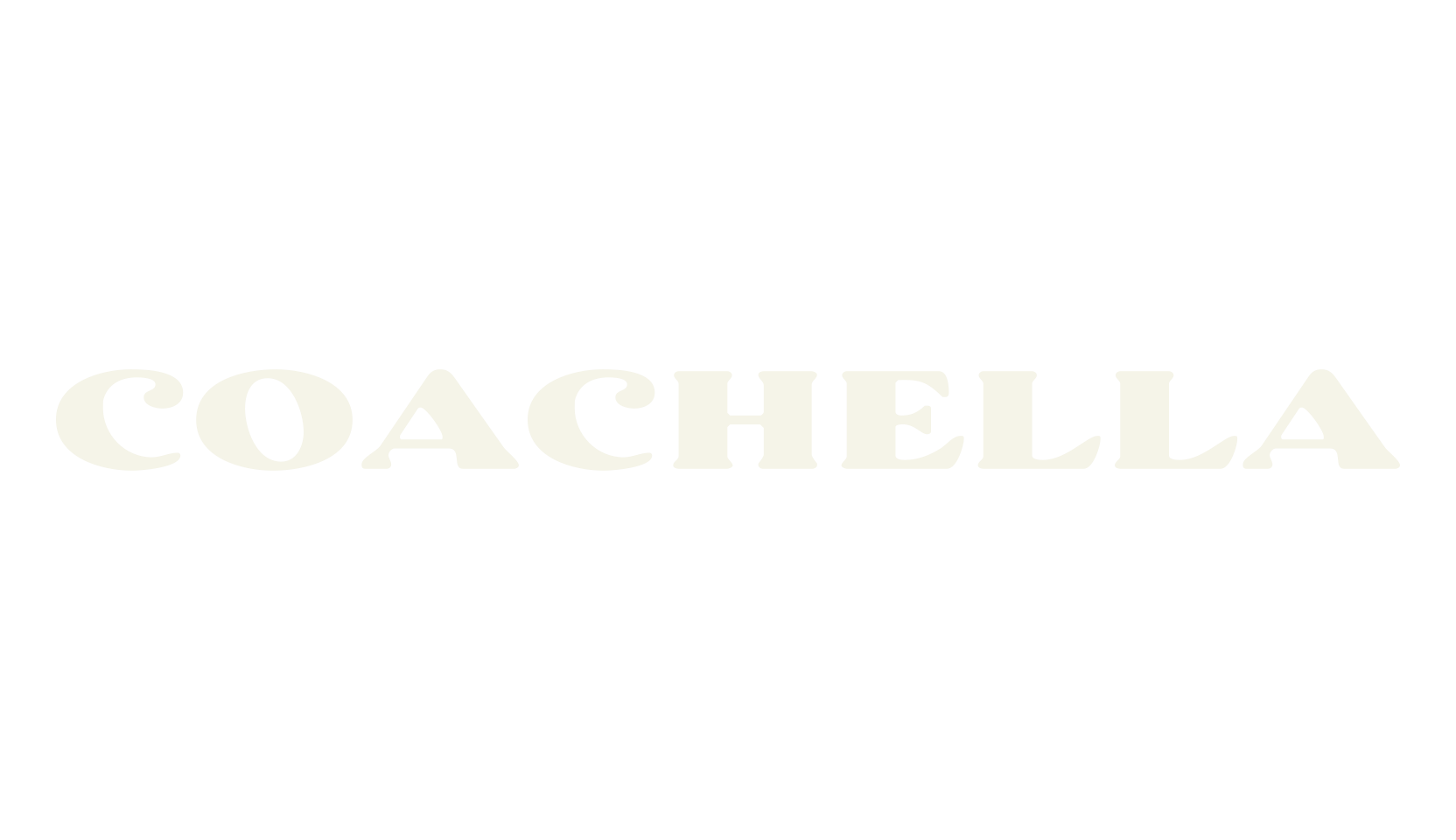 Coachella, thick font preview