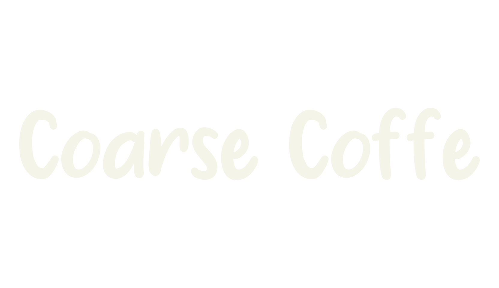 Coarse Coffe, handwriting font preview