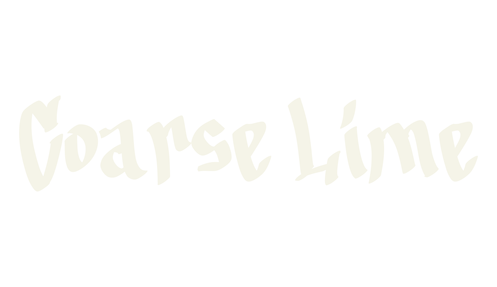 Coarse Lime, retro font preview