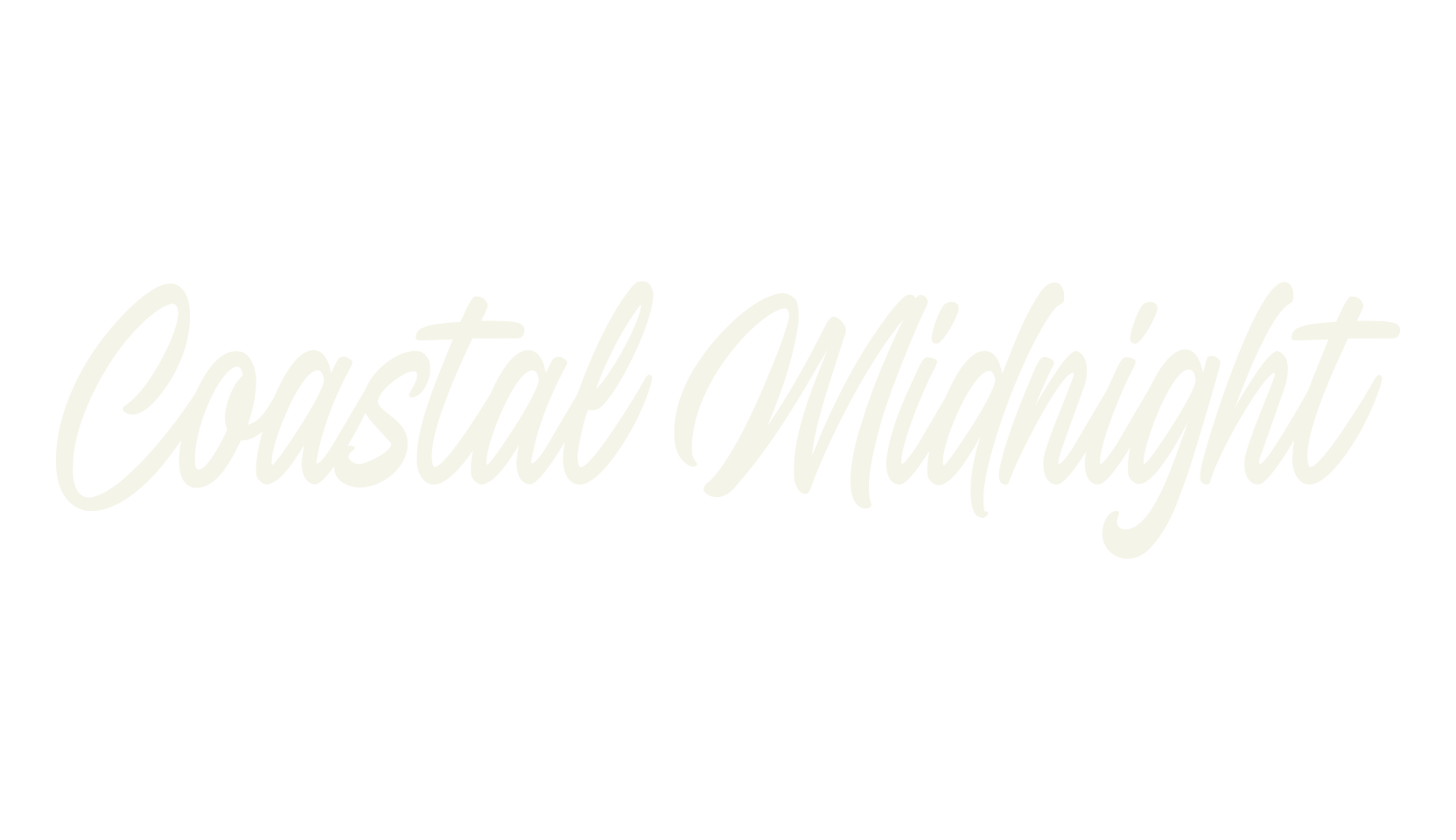 Coastal Midnight, typewriter font preview