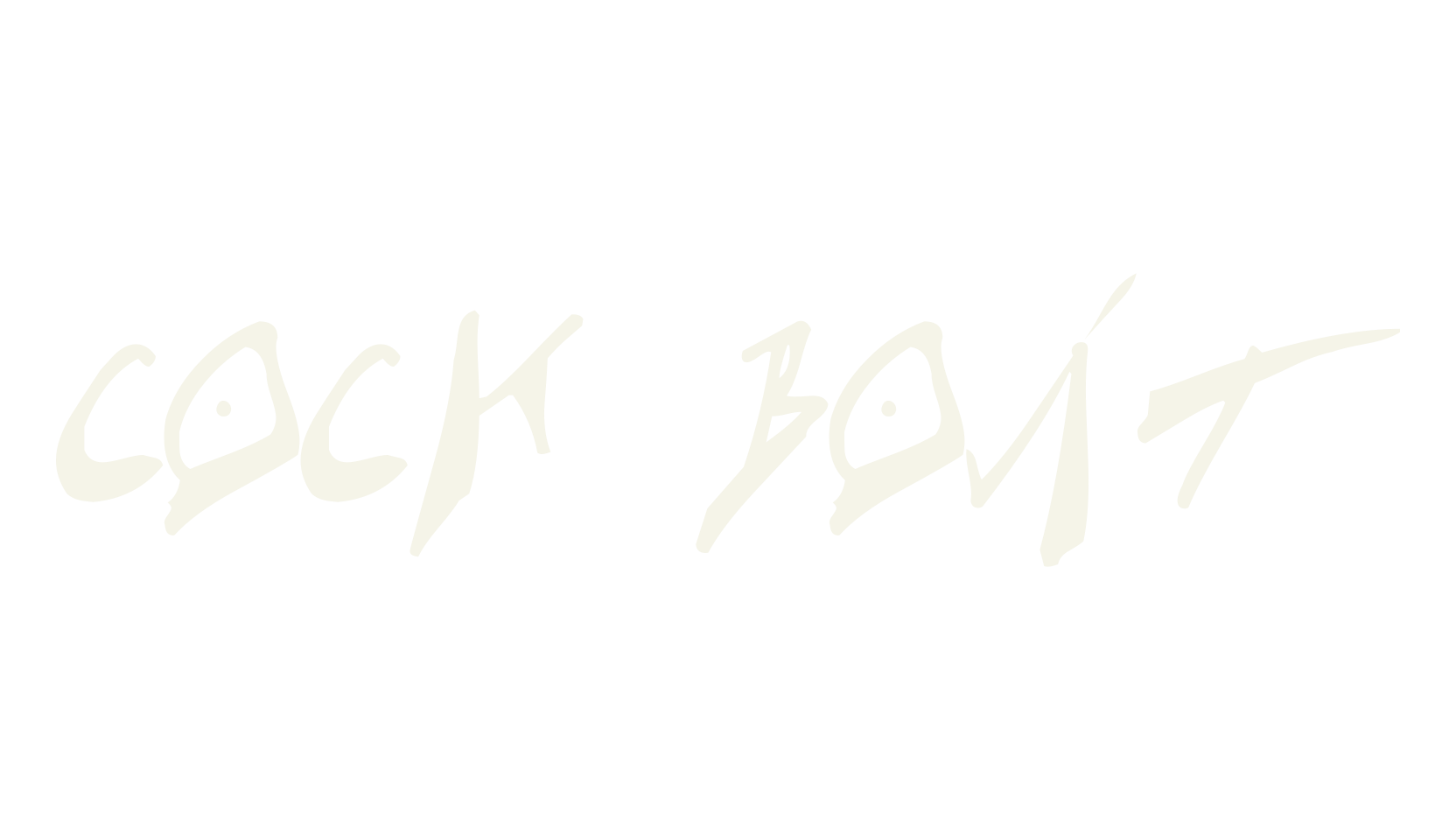 Cock Boat, messy font preview
