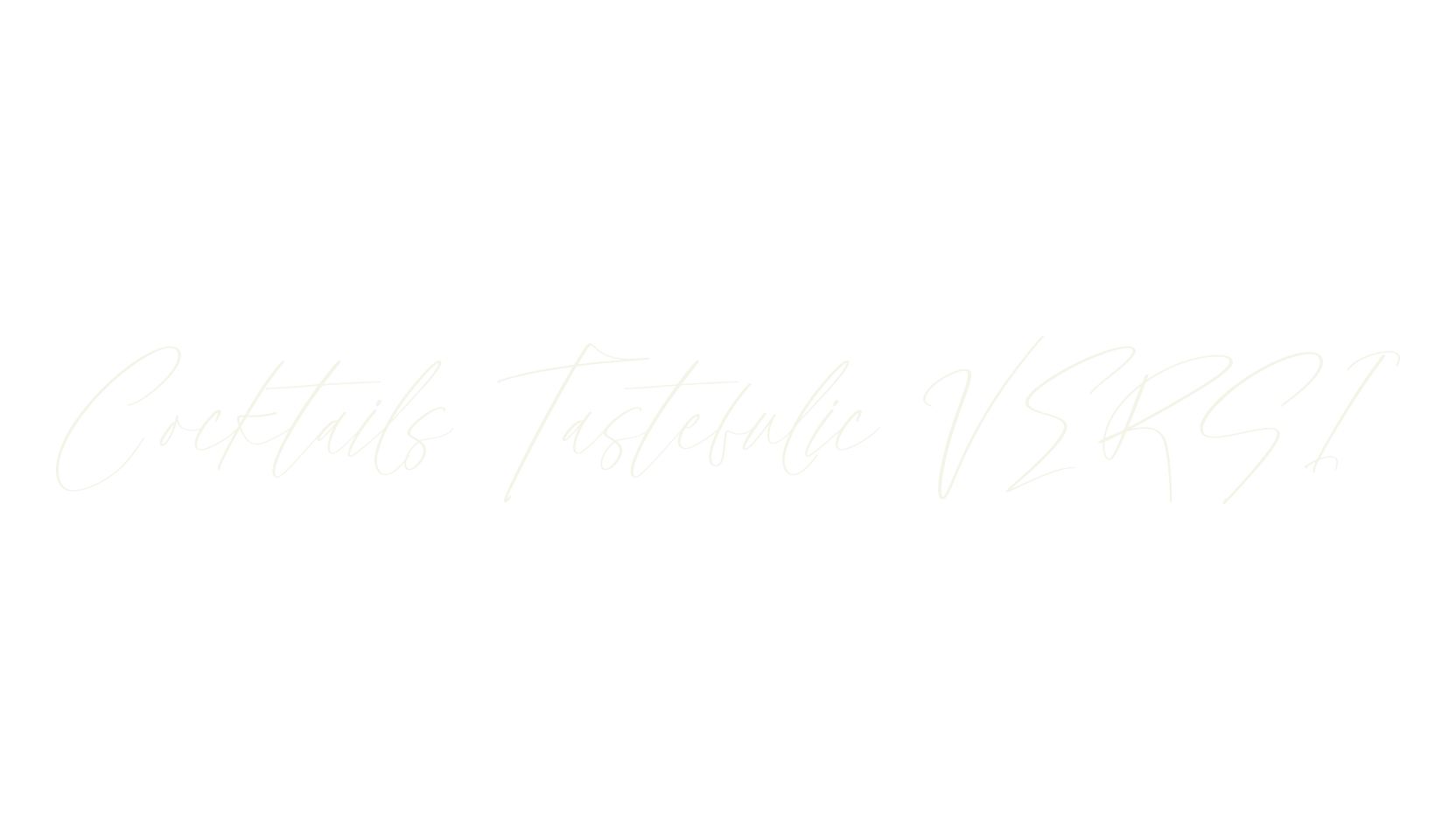 Cocktails Tastefulic VERSI, script font preview