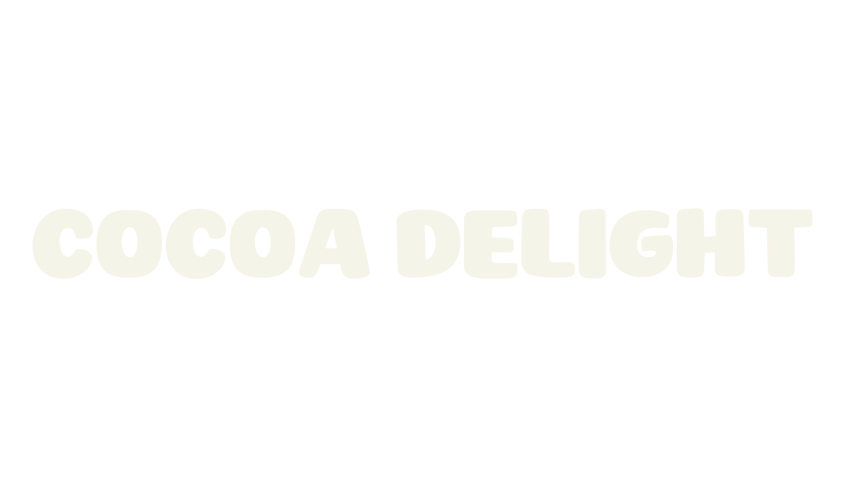 Cocoa Delight, bold font preview