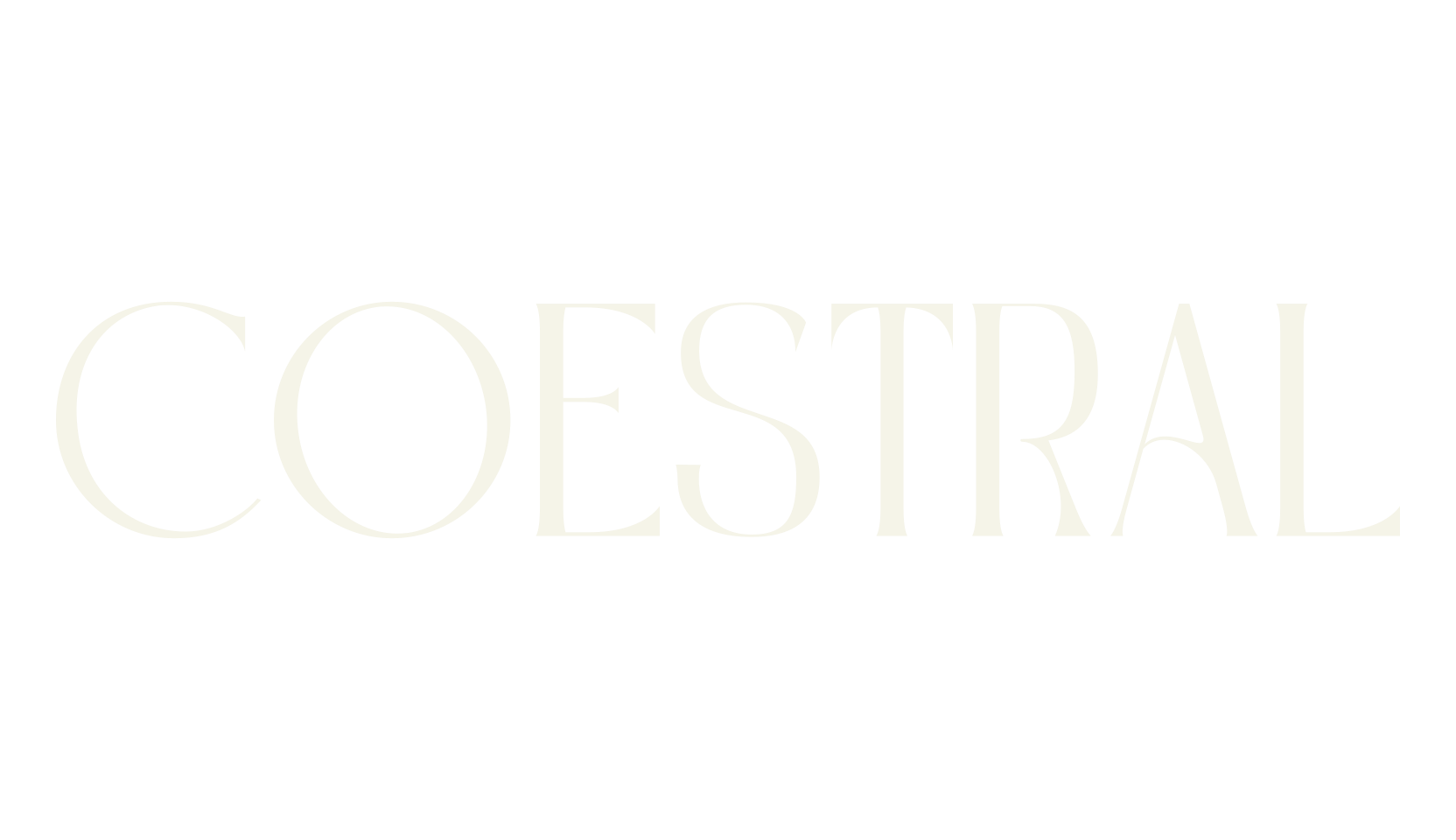 Coestral, serif font preview