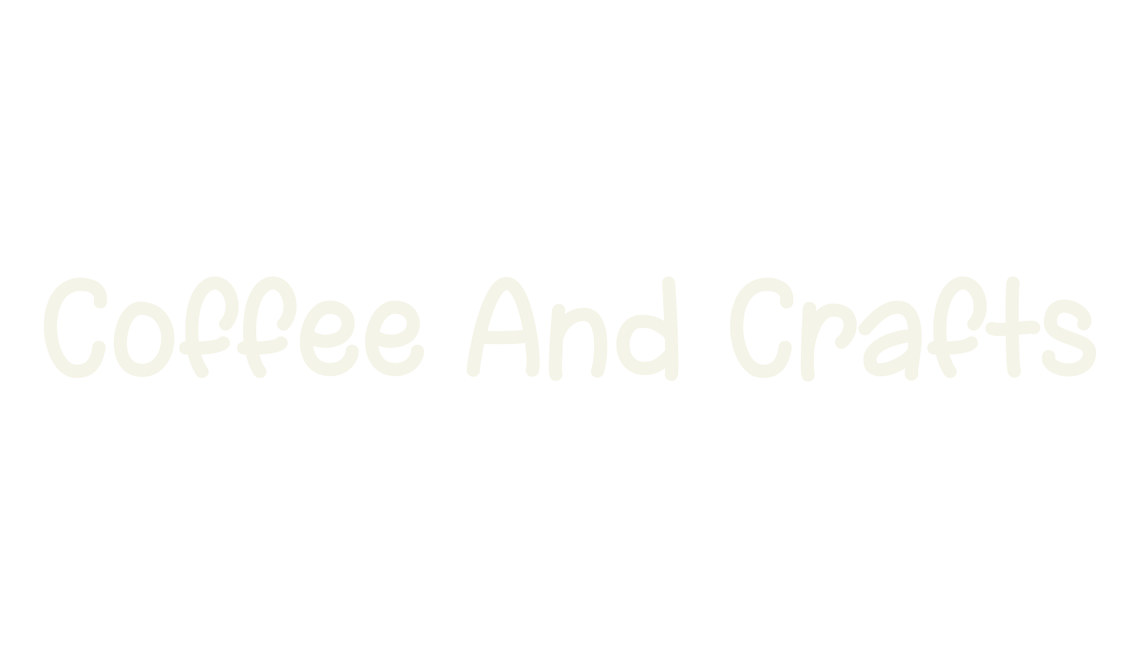 Coffee And Crafts, handwritten font preview