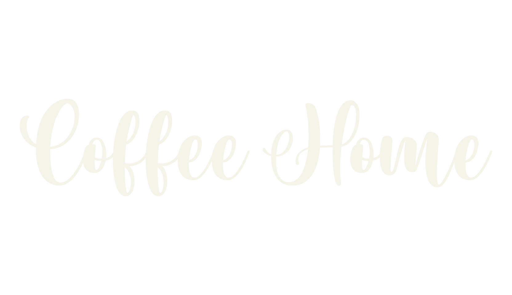 Coffee Home, cricut font preview