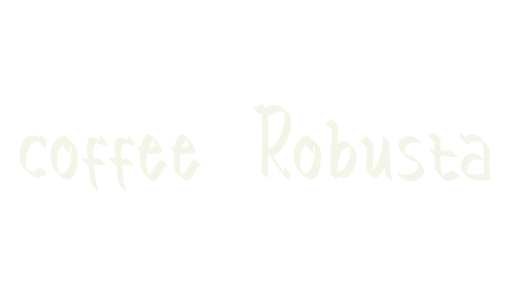 coffee Robusta, cute font preview
