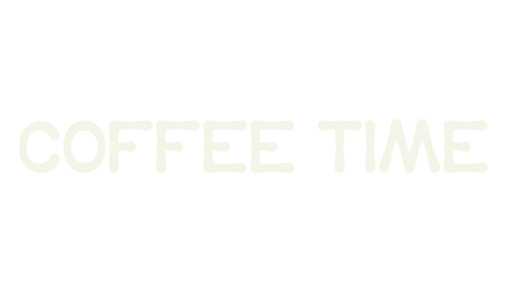 COFFEE TIME, display market font preview