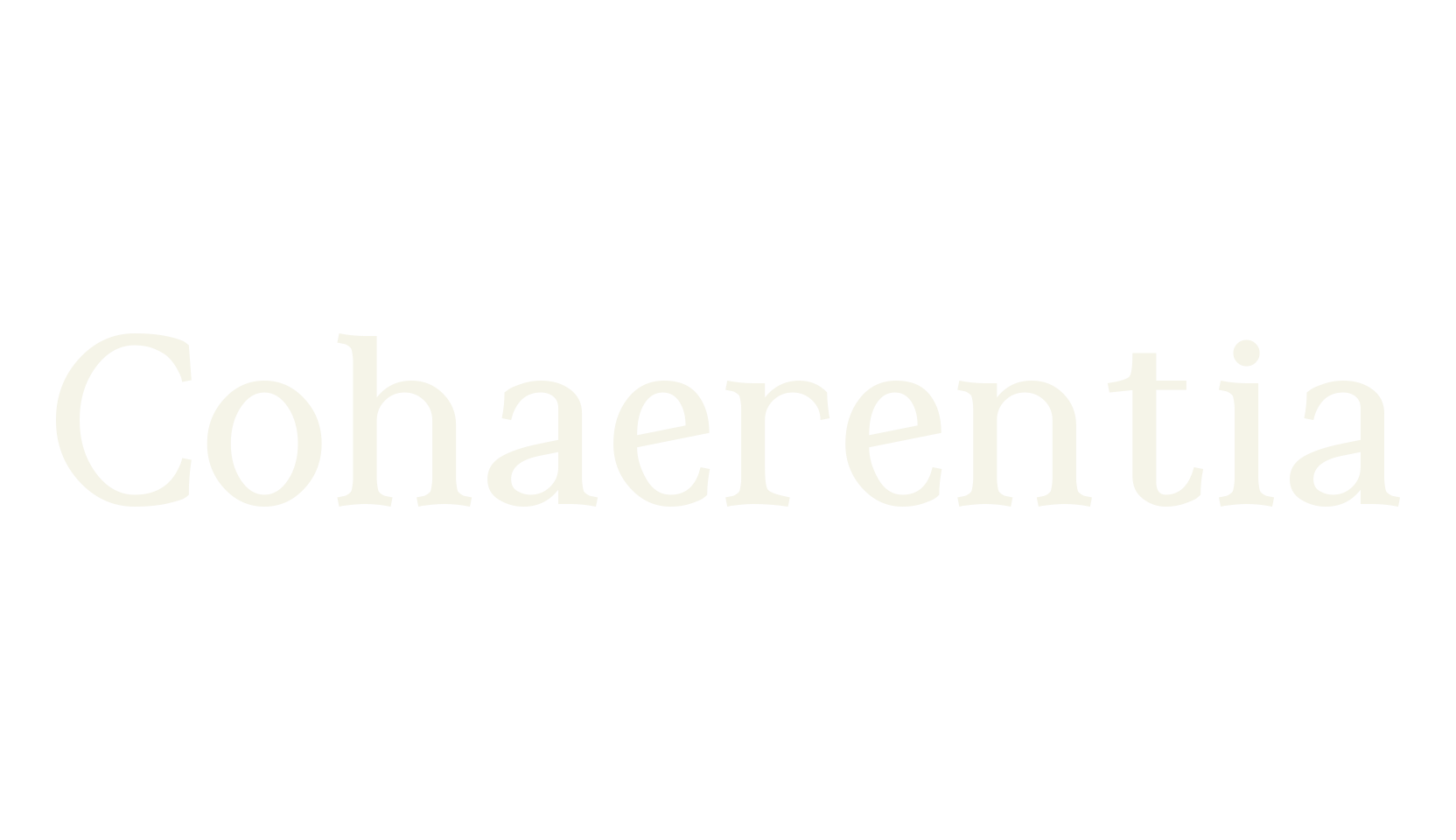 Cohaerentia, serif font preview