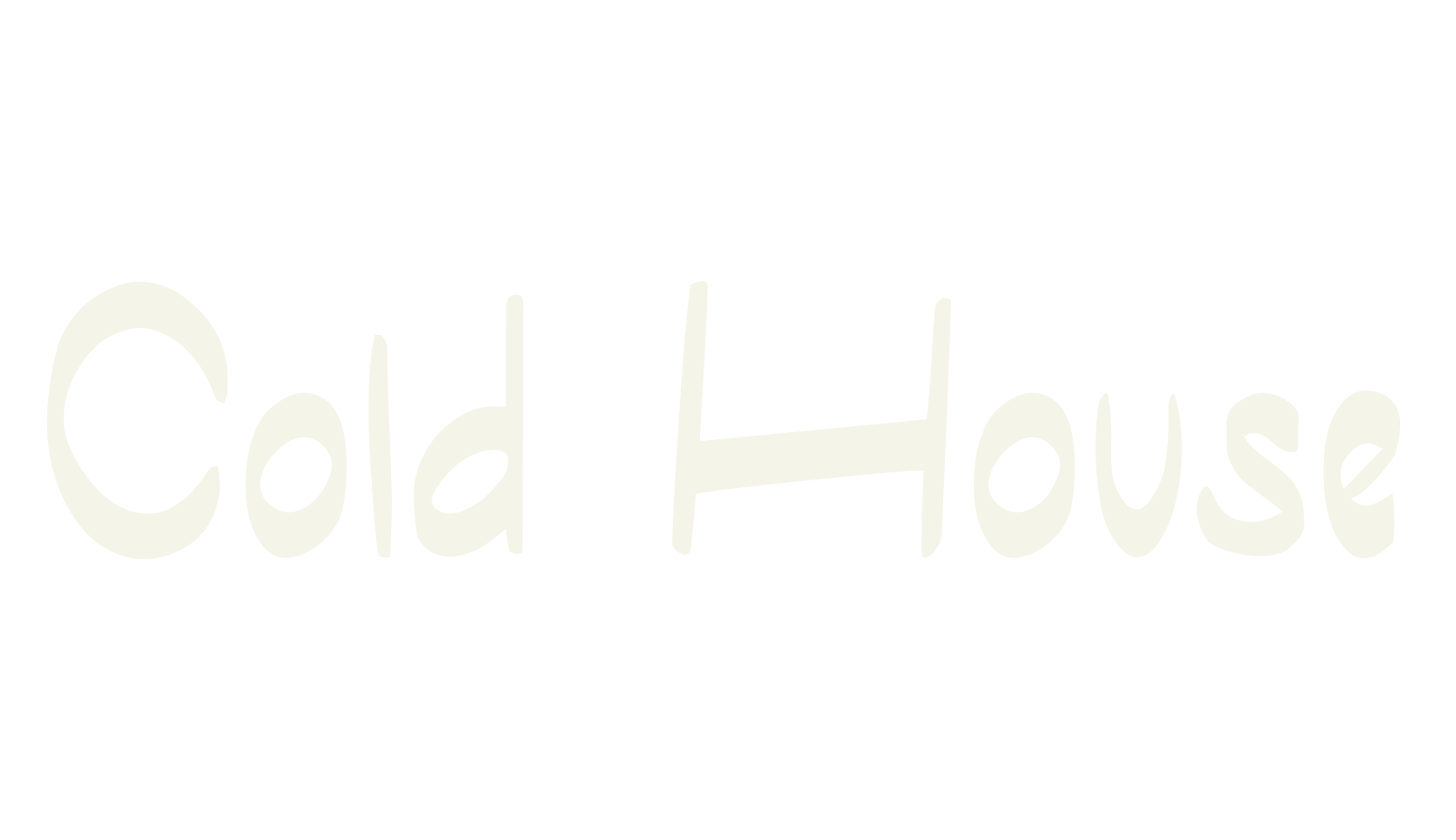 Cold House, handwriting font preview