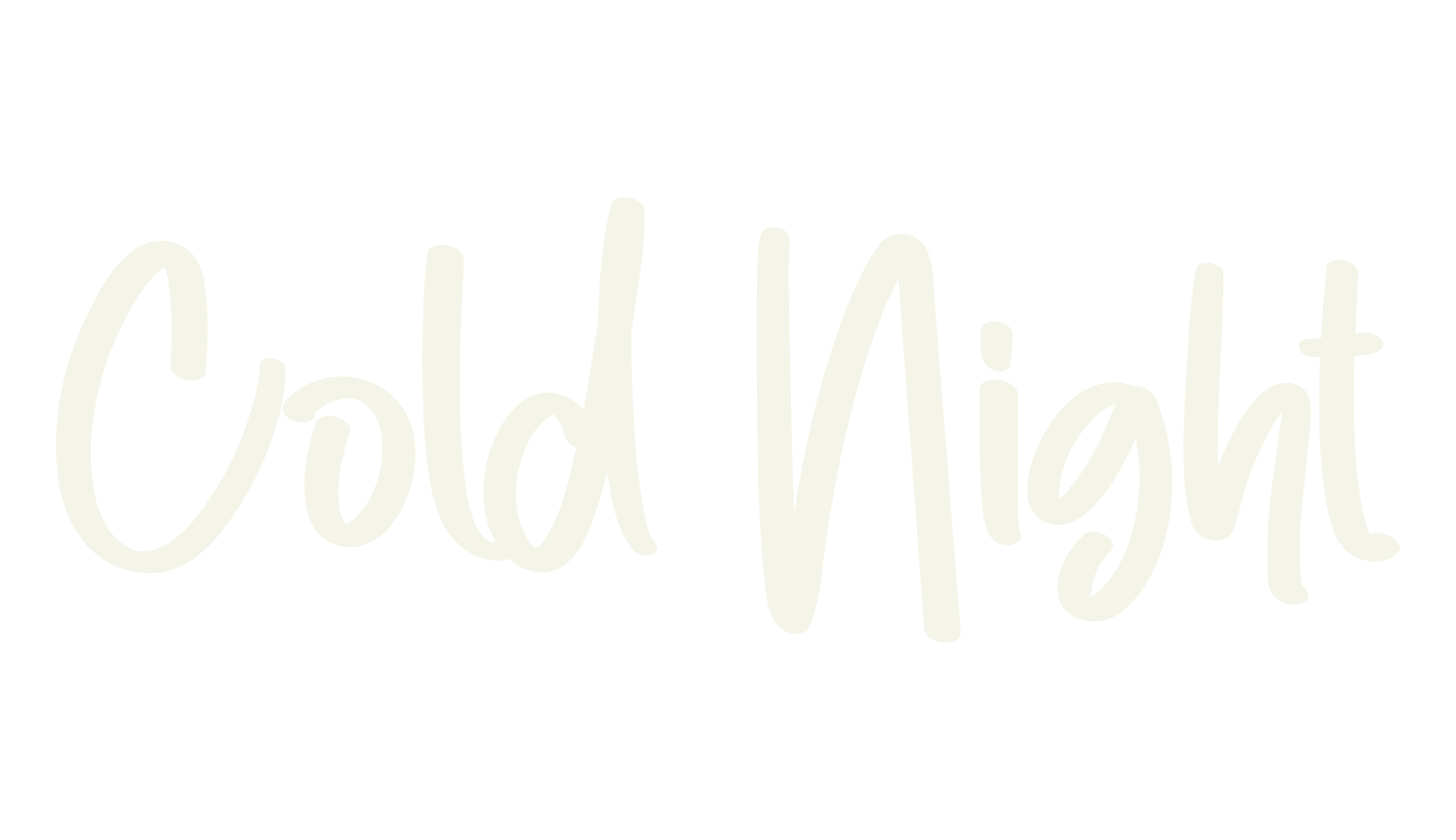 Cold Night, calligraphy font preview