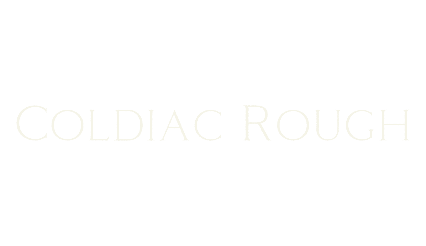Coldiac Rough, luxury font preview