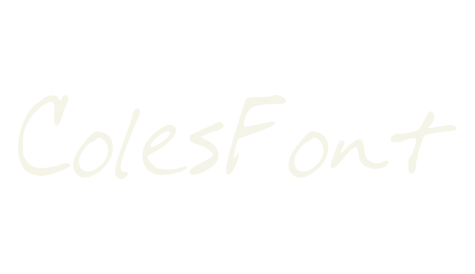 ColesFont, cole font preview
