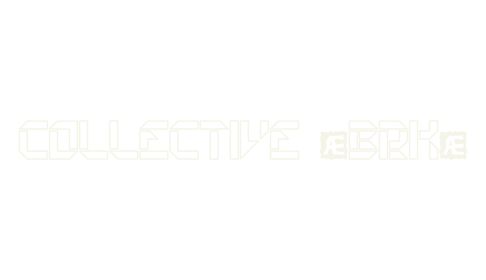 Collective (BRK), stencil font preview