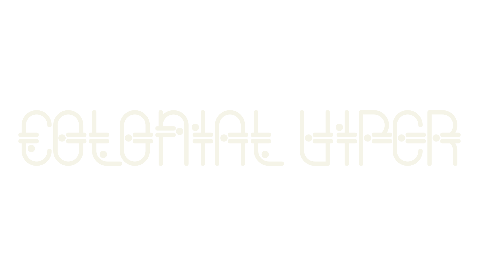 Colonial Viper, stencil font preview