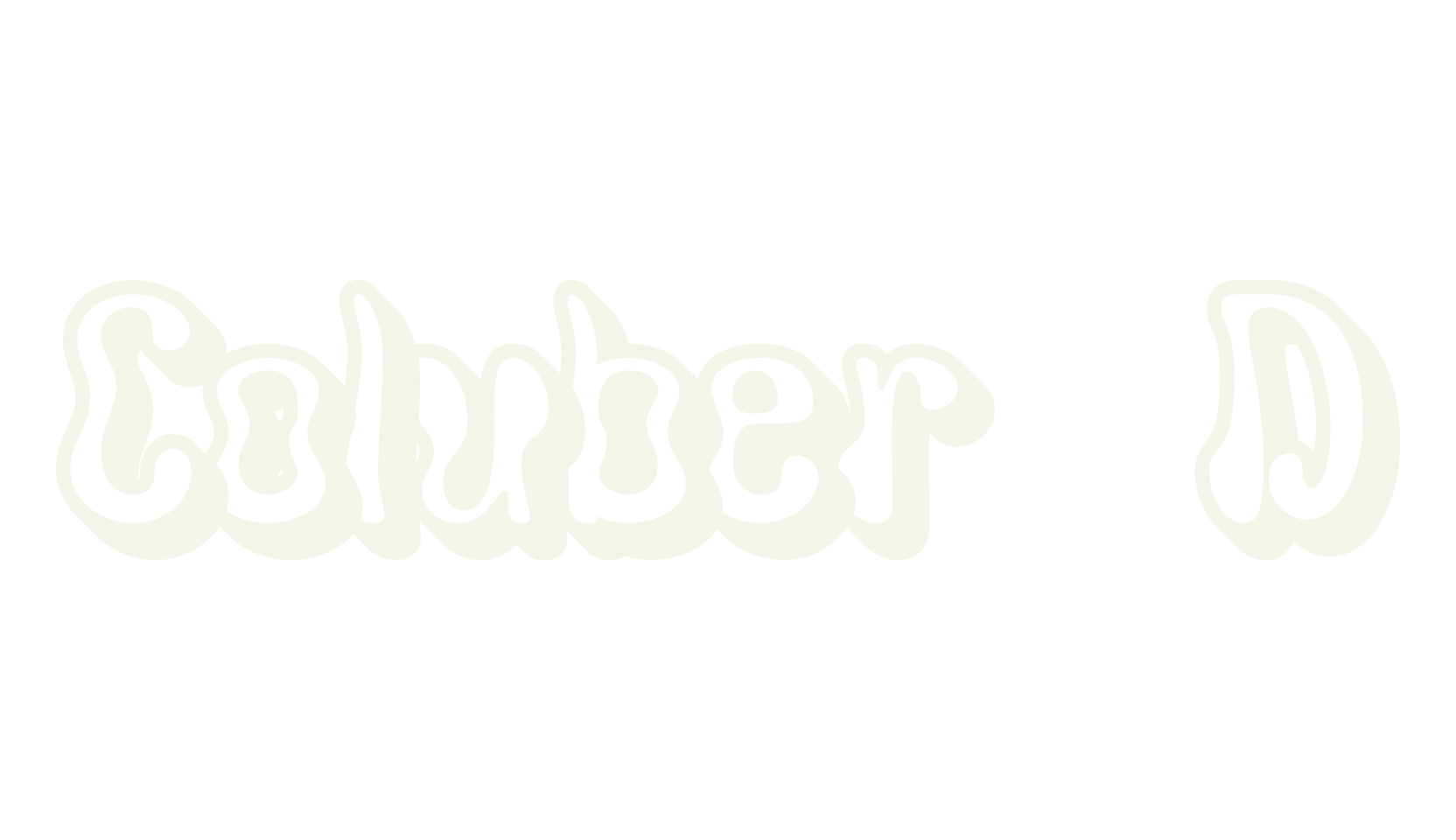 Coluber 3D, 3d font preview