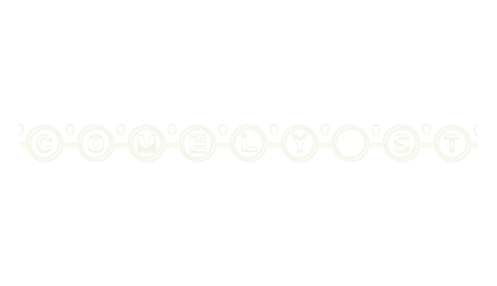 Comely St, decorative font preview