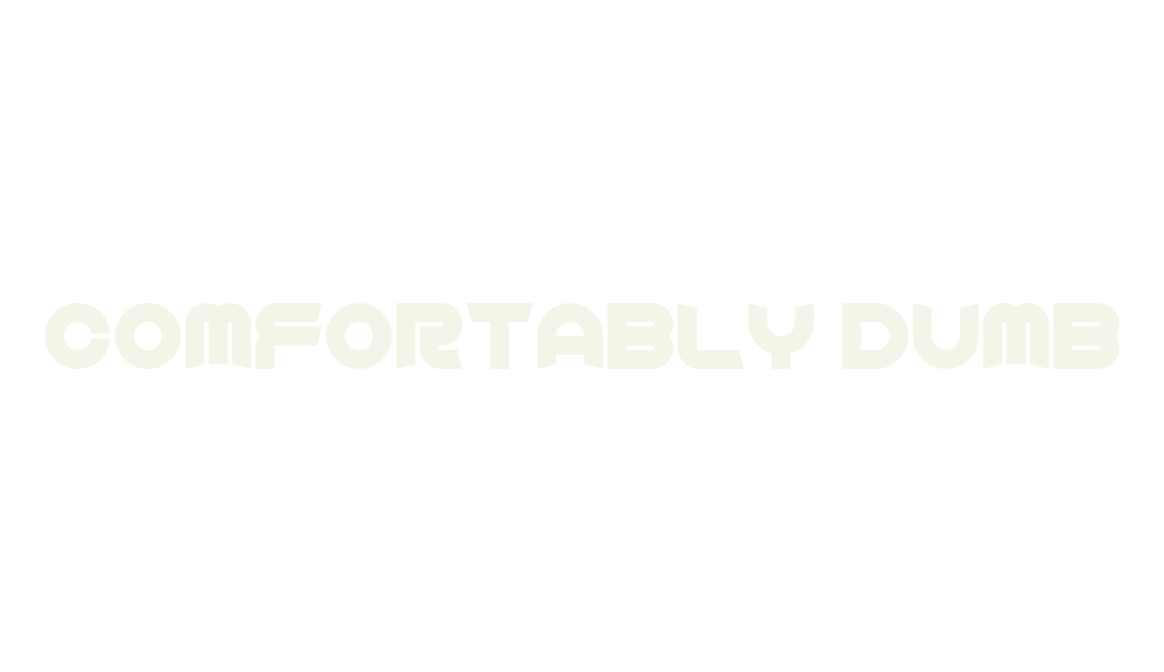 Comfortably Dumb, display market font preview
