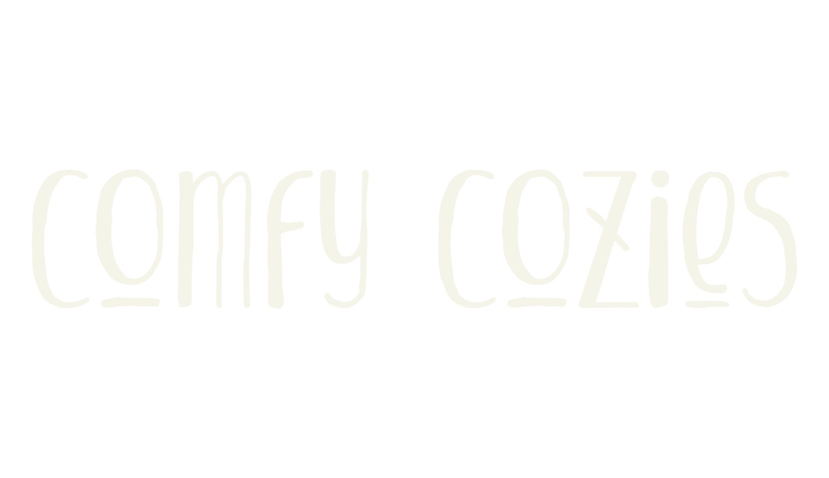 Comfy Cozies, handwritten font preview