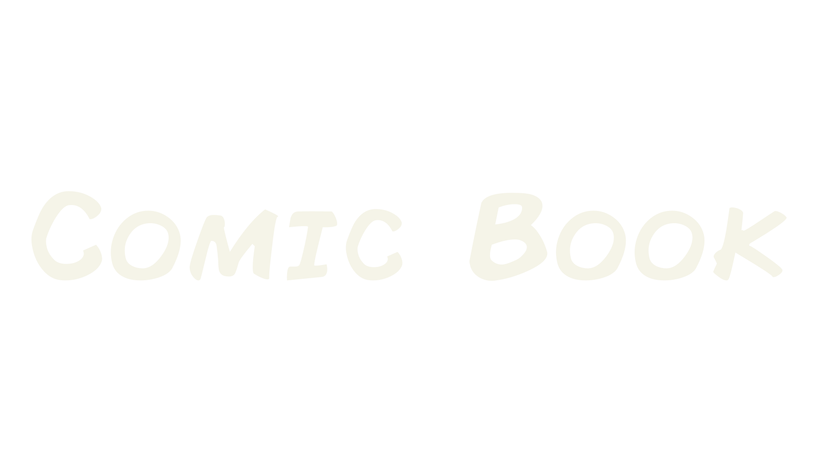 Comic Book, display market font preview