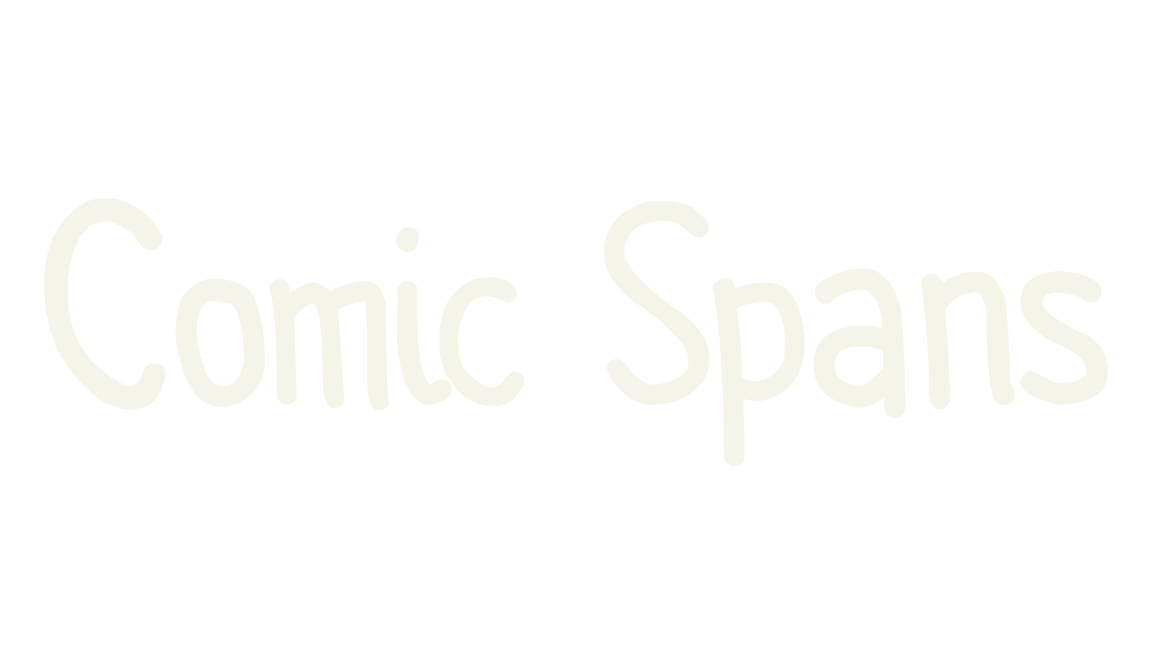Comic Spans, display market font preview