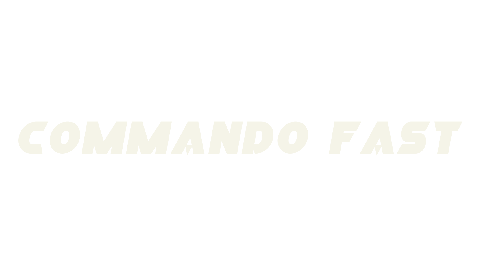 Commando Fast, cool font preview