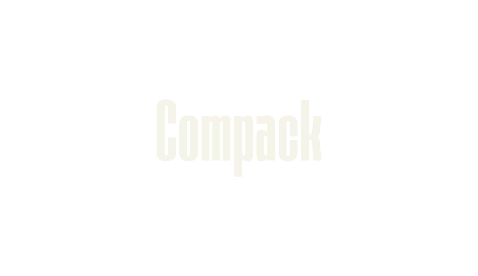 Compack, condensed font preview
