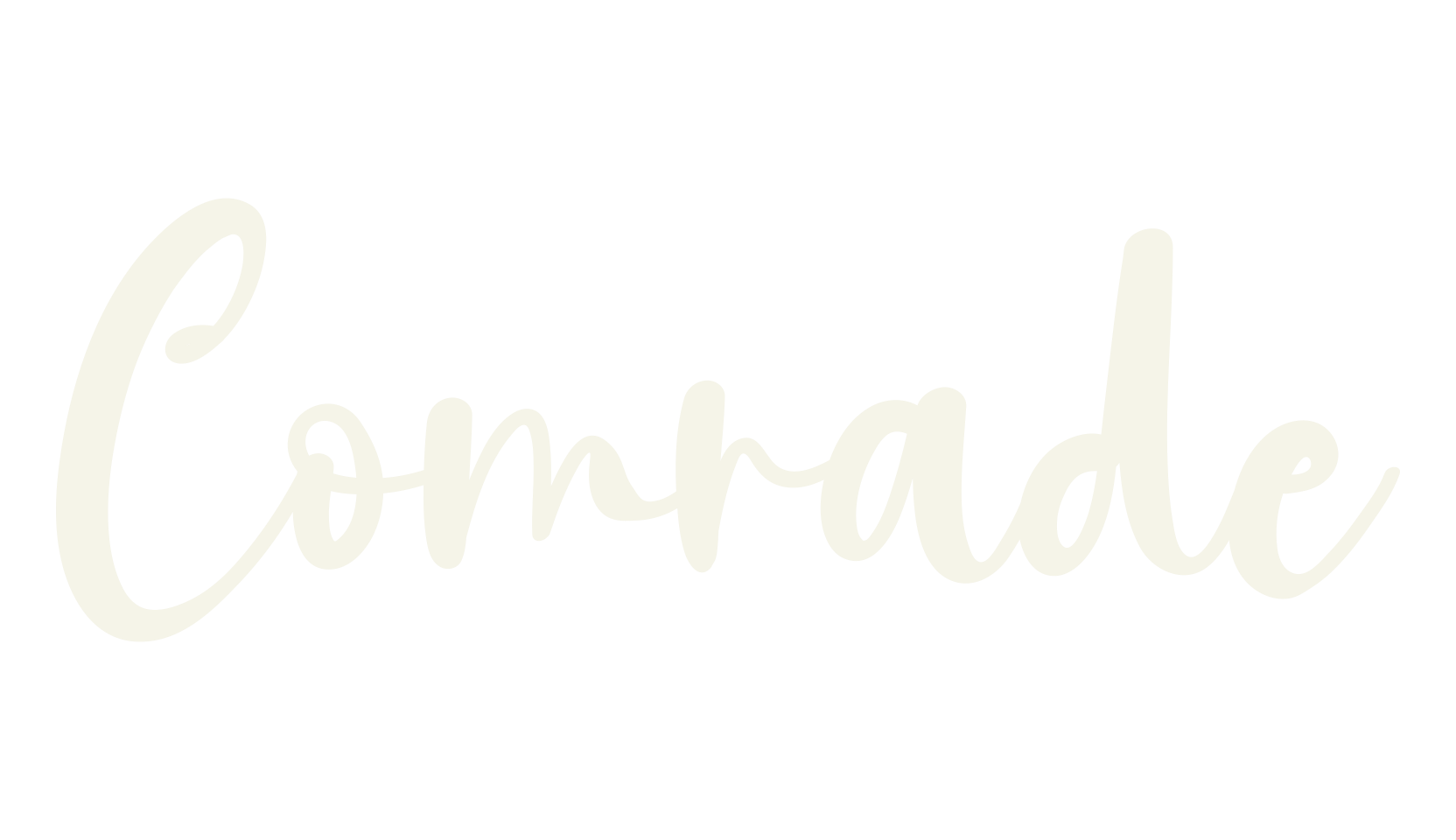 Comrade, calligraphy font preview