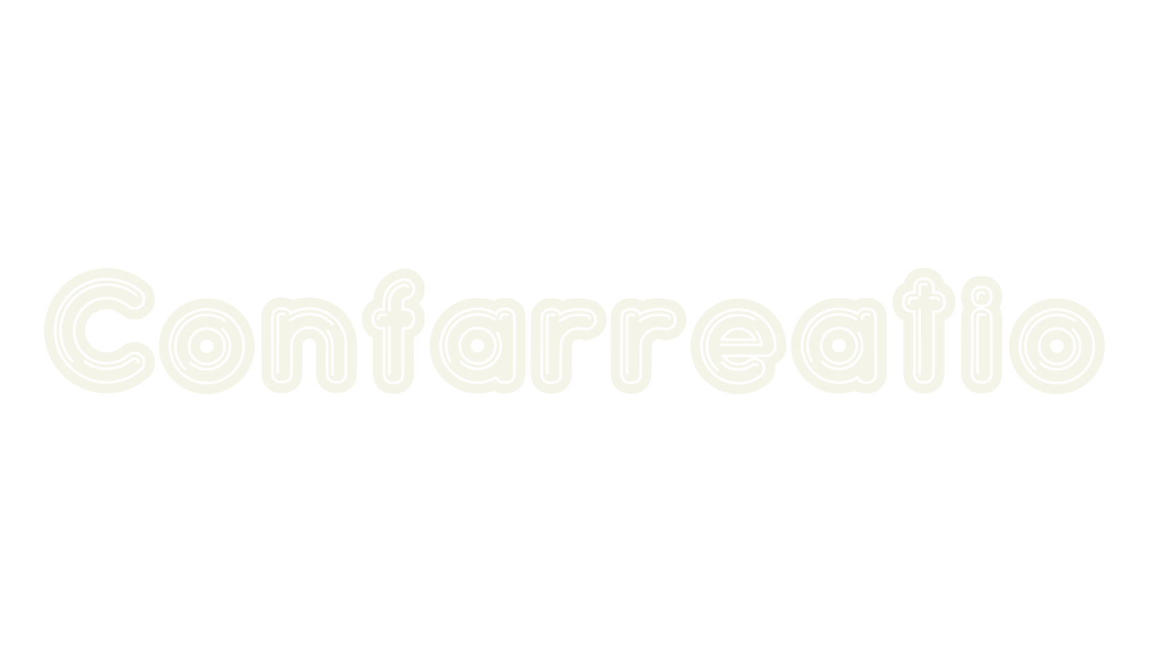 Confarreatio, 3d font preview